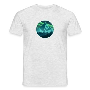 Nordischer Berg - Männer T-Shirt - Grau meliert - Vorne - AI Model Male 178 dark (178cm)