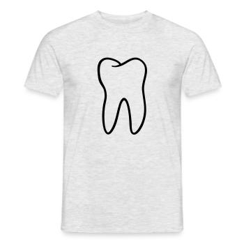 zahn__f1 - Männer T-Shirt - Grau meliert - Vorne - AI Model Male 178 dark (178cm)