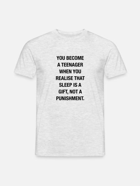 Quand êtes-vous adolescent? - T-shirt homme - gris chiné