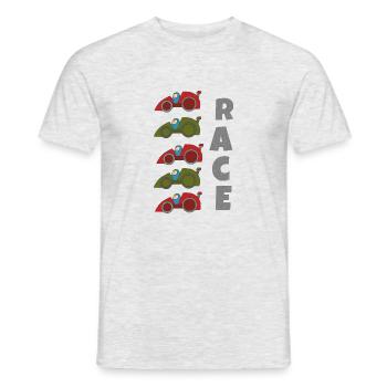 autorennen race - Männer T-Shirt - Grau meliert - Vorne - AI Model Male 178 dark (178cm)