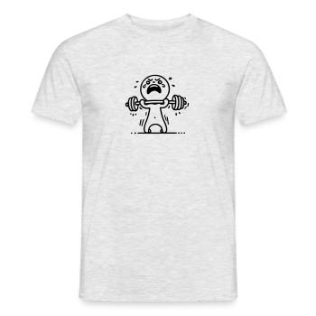 Bonté allumette Musculation - T-shirt homme - gris chiné - Devant - AI Model Male 178 dark (178cm)
