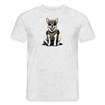 Dog Airsoft Dog Toys Airsoft Military Gift - Men's T-Shirt - heather grey - Front - AI Model Male 178 dark (178cm)
