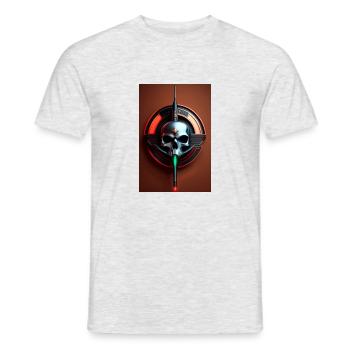 Sniper 3 - Men's T-Shirt - heather grey - Front - AI Model Male 178 dark (178cm)