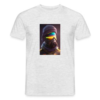 sniper - T-shirt homme - gris chiné - Devant - AI Model Male 178 dark (178cm)
