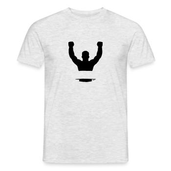 Winner - Men's T-Shirt - heather grey - Front - AI Model Male 178 dark (178cm)