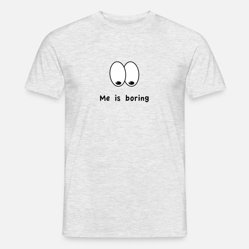 meisboring s - Männer T-Shirt - Grau meliert