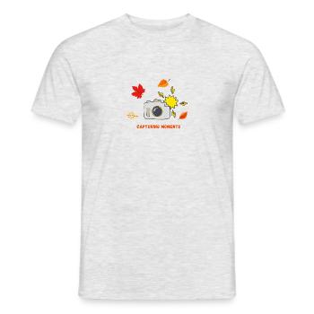 Autumn is Here - Men's T-Shirt - heather grey - Front - AI Model Male 178 dark (178cm)