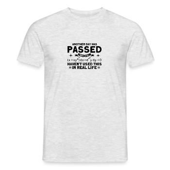Math Mathématiques Sciences Math Cadeau - T-shirt homme - gris chiné - Devant - AI Model Male 178 dark (178cm)
