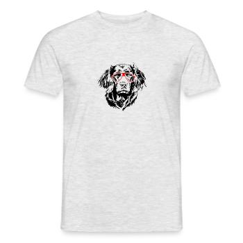ALLEMAND CAILLE DOG Lunettes Chiens Chien Wilsigns - T-shirt homme - gris chiné - Devant - AI Model Male 178 dark (178cm)