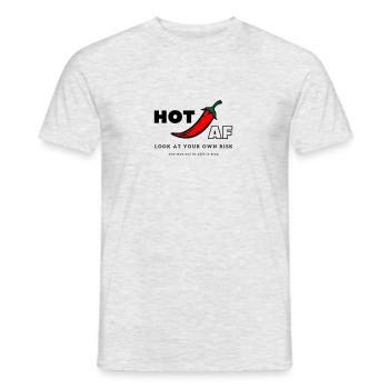 AF chaud - T-shirt homme - gris chiné - Devant - AI Model Male 178 dark (178cm)