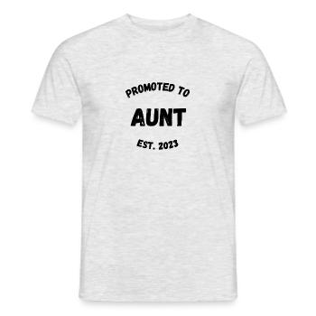 Promu tante - T-shirt homme - gris chiné - Devant - AI Model Male 178 dark (178cm)