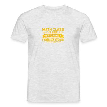 Math Mathematics Science Math Gift - Men's T-Shirt - heather grey - Front - AI Model Male 178 dark (178cm)