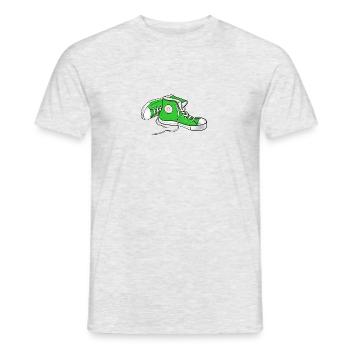 Chucks grün - Männer T-Shirt - Grau meliert - Vorne - AI Model Male 178 dark (178cm)