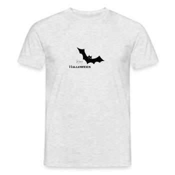 Happy Halloween Fledermaus - Männer T-Shirt - Grau meliert - Vorne - AI Model Male 178 dark (178cm)