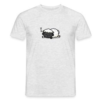 Sleeping lamb - Men's T-Shirt - heather grey - Front - AI Model Male 178 dark (178cm)