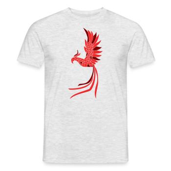 Phénix - T-shirt homme - gris chiné - Devant - AI Model Male 178 dark (178cm)