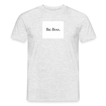 Big Boss - Männer T-Shirt - Grau meliert - Vorne - AI Model Male 178 dark (178cm)