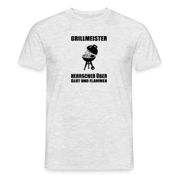 BBQ - Männer T-Shirt - Grau meliert - Vorne - AI Model Male 178 dark (178cm)