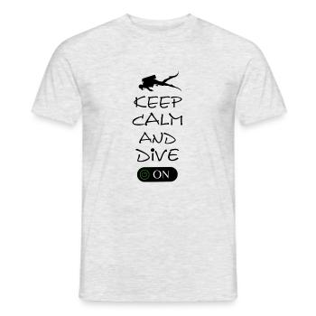 Tauchen Tauchlehrer Spruch für Taucher Diving - Männer T-Shirt - Grau meliert - Vorne - AI Model Male 178 dark (178cm)