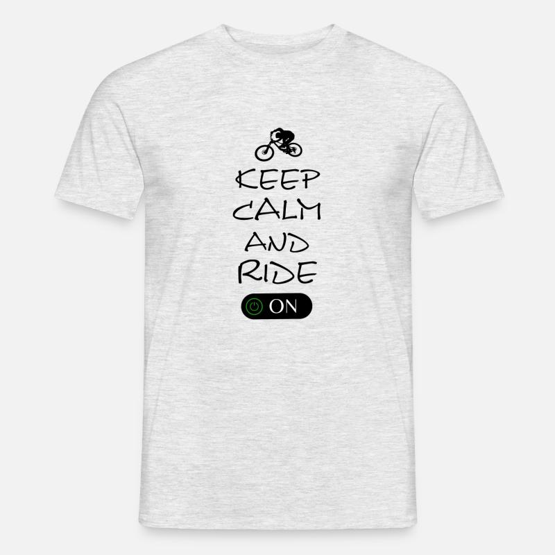 Downhill Biken Biker BMX Mtb - Männer T-Shirt - Grau meliert