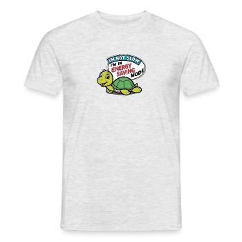 Ich bin nicht faul - Männer T-Shirt - Grau meliert - Vorne - AI Model Male 178 dark (178cm)