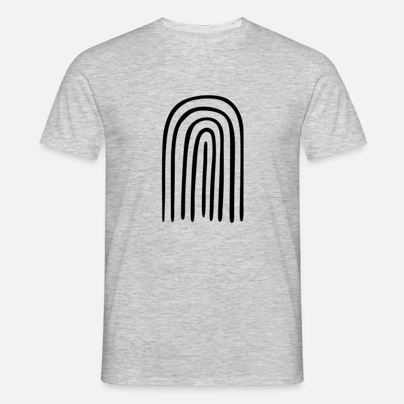 boho regenbogen - Männer T-Shirt - Grau meliert