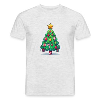 Christmas Tree - Männer T-Shirt - Grau meliert - Vorne - AI Model Male 178 dark (178cm)