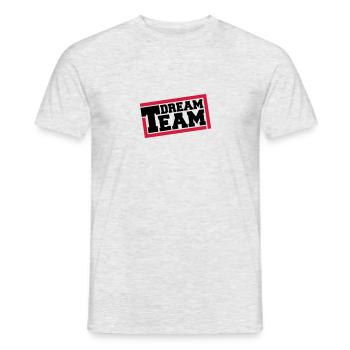 Text logo design friends couple couples dream team - Men's T-Shirt - heather grey - Front - AI Model Male 178 dark (178cm)
