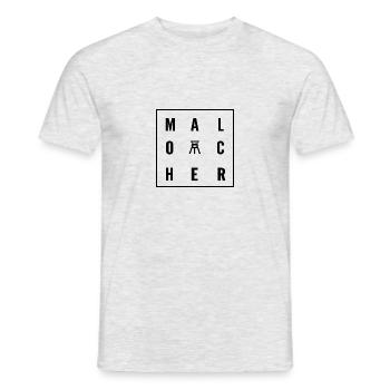 Malocher mit Förderturm - Männer T-Shirt - Grau meliert - Vorne - AI Model Male 178 dark (178cm)