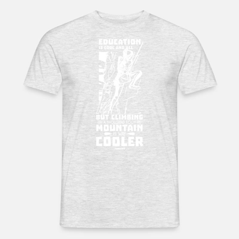 Klettern - Männer T-Shirt - Grau meliert