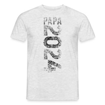 Papa 2024 Dad 24 Vater Baby Papa 2024 - Männer T-Shirt - Grau meliert - Vorne - AI Model Male 178 dark (178cm)