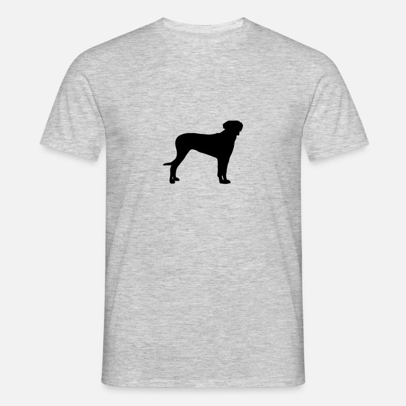 RHODESIAN RIDGEBACK Silhouette - Männer T-Shirt - Grau meliert