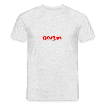 Berlin - Men's T-Shirt - heather grey - Front - AI Model Male 178 dark (178cm)
