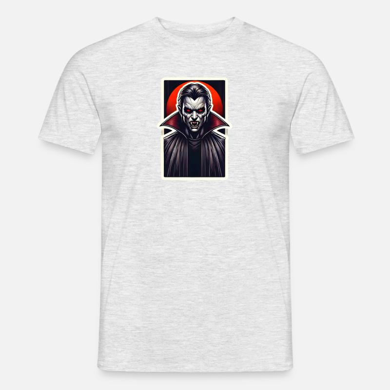 Blutsauger - Männer T-Shirt - Grau meliert