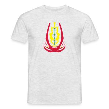 Untaka Wear Kollektion - Männer T-Shirt - Grau meliert - Vorne - AI Model Male 178 dark (178cm)