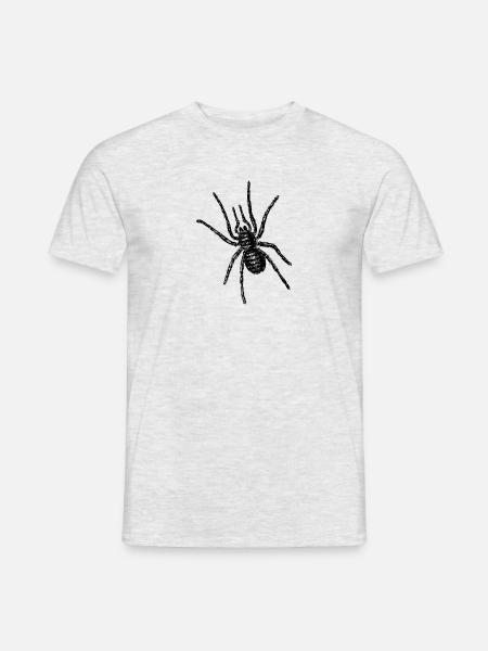 Big spider crawls over you - Men's T-Shirt - heather grey