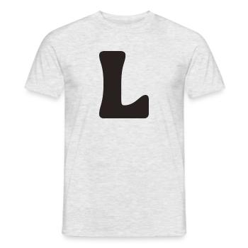 L - Männer T-Shirt - Grau meliert - Vorne - AI Model Male 178 dark (178cm)