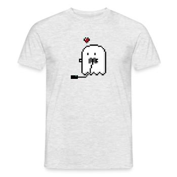 Gamer Ghostie - T-shirt homme - gris chiné - Devant - AI Model Male 178 dark (178cm)