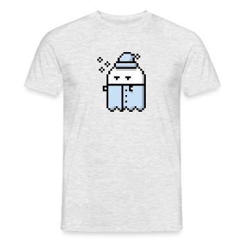 Fantôme endormi - T-shirt homme - gris chiné - Devant - AI Model Male 178 dark (178cm)