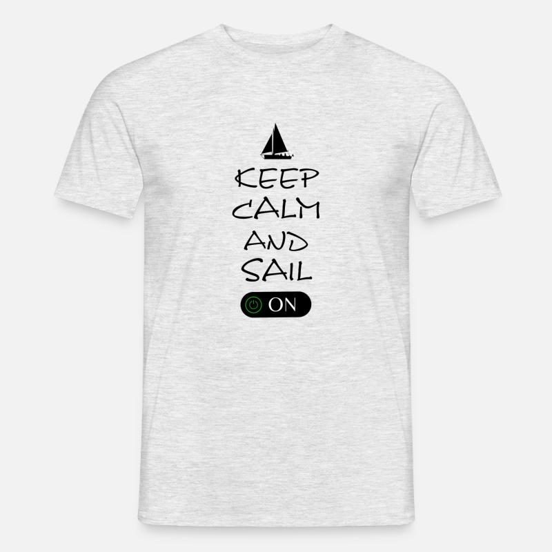 segeln sailing - Männer T-Shirt - Grau meliert