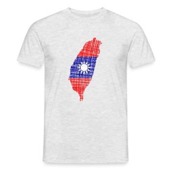 Taiwan - Männer T-Shirt - Grau meliert - Vorne - AI Model Male 178 dark (178cm)
