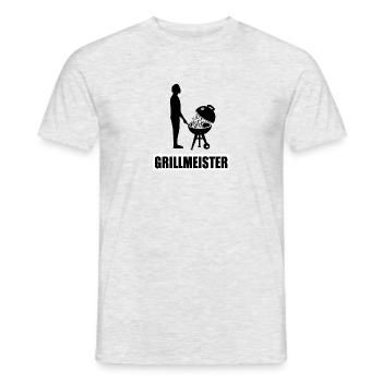 BBQ - Männer T-Shirt - Grau meliert - Vorne - AI Model Male 178 dark (178cm)