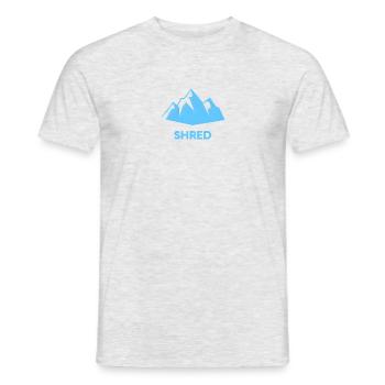 Montagne SHRED - T-shirt homme - gris chiné - Devant - AI Model Male 178 dark (178cm)