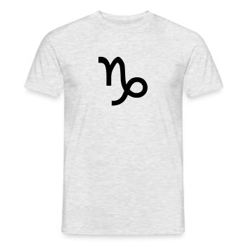 Capricorne, janvier, signe du zodiaque, astrologie - T-shirt homme - gris chiné - Devant - AI Model Male 178 dark (178cm)