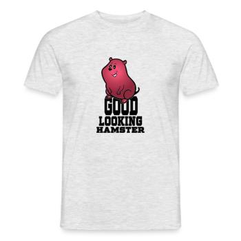 Good looking Hamster - Männer T-Shirt - Grau meliert - Vorne - AI Model Male 178 dark (178cm)