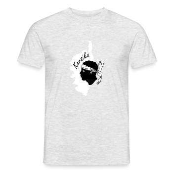 Corsica - Men's T-Shirt - heather grey - Front - AI Model Male 178 dark (178cm)