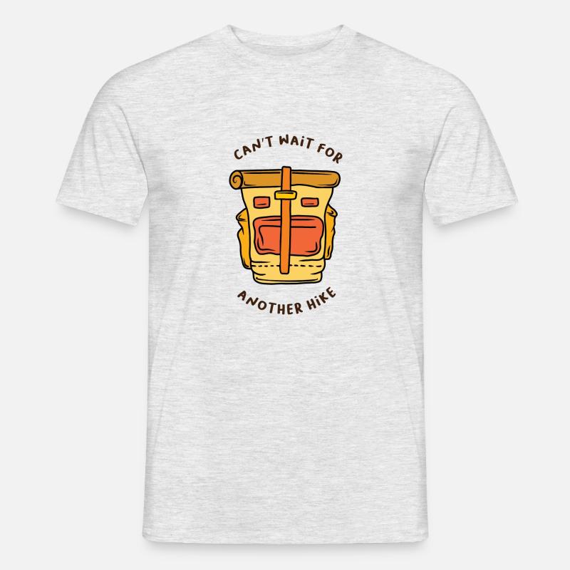Cant Wait for Another Hike - Männer T-Shirt - Grau meliert