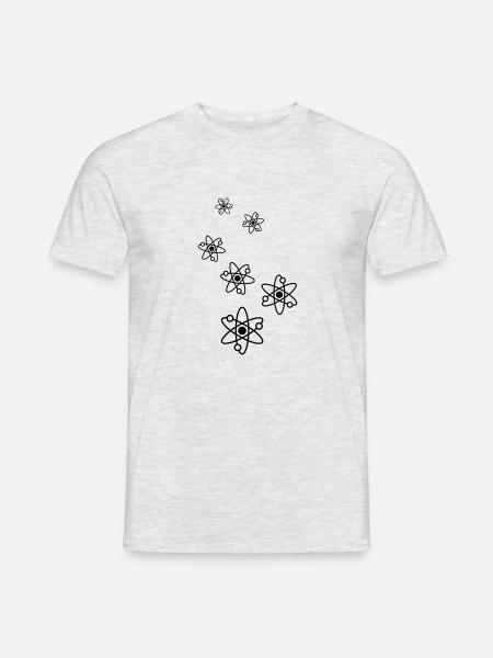 Atom icon - Men's T-Shirt - heather grey
