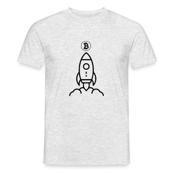 Bitcoin Trading Crypto Stocks - T-shirt homme - gris chiné - Devant - AI Model Male 178 dark (178cm)
