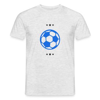 football - T-shirt homme - gris chiné - Devant - AI Model Male 178 dark (178cm)